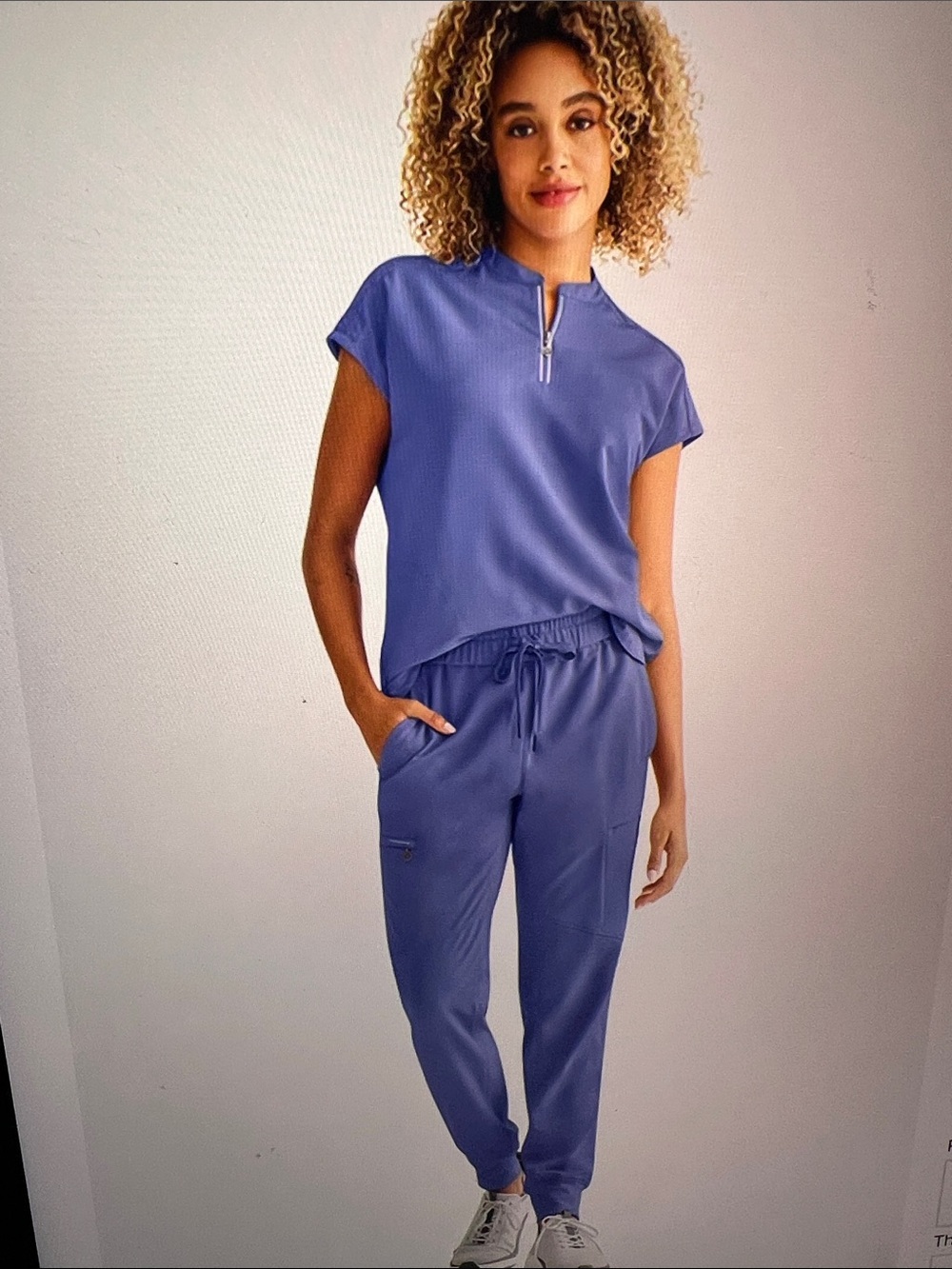 Healing Hands Ceil Blue 2 Pc Scrub Set